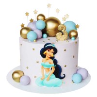 Торт принцесса Жасмин на 3 года №3336