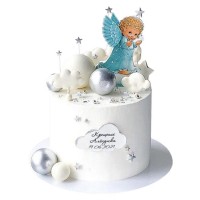 Торт с ангелочком на Крещение №3216