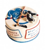 Торт с хоккейной клюшкой №1261