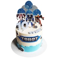 Торт с Тоботами на 10 лет №3454