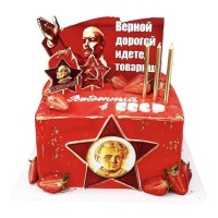 Торт с Лениным в стиле СССР №3530