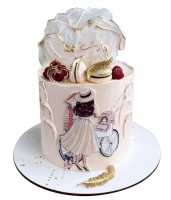 Торт с девушкой и велосипедом №2216