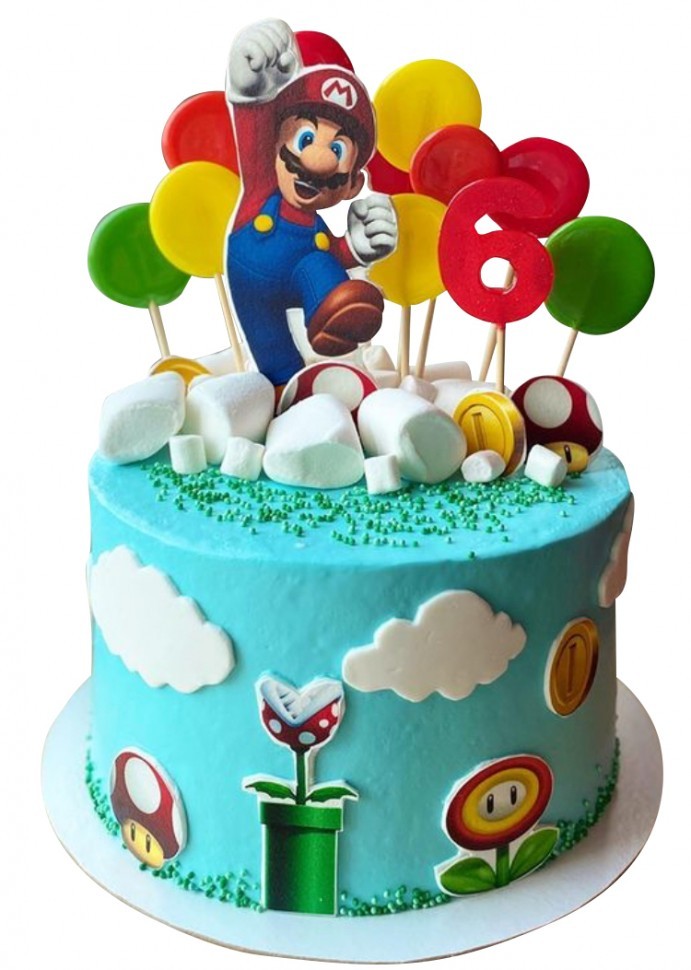 Торт Марио без мастики №2035