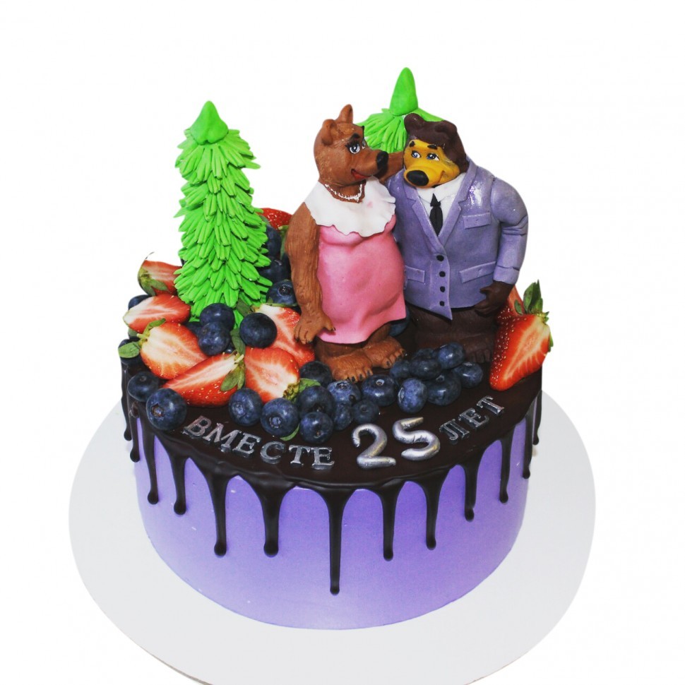 Торт на 25 лет свадьбы №1420
