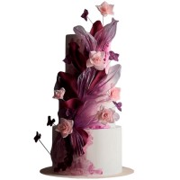 Свадебный торт Оттенки фиолетового №3762