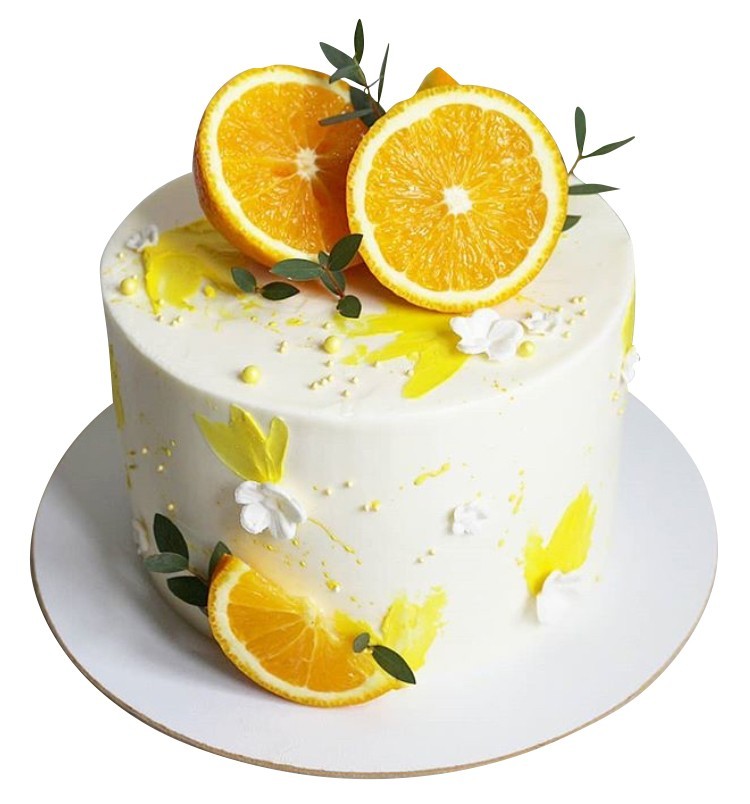 Торт с дольками апельсина №2026