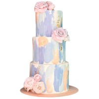 Свадебный торт Акварель №3765