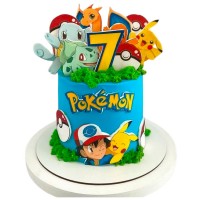 Торт с Покемонами на 7 лет №4062