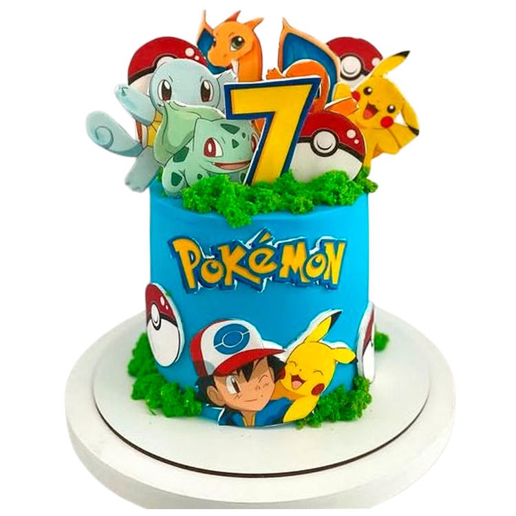 Торт с Покемонами на 7 лет №4062