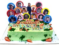 Торт на выпускной из детского сада с фото детей №2116