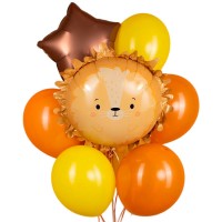 Воздушный шар фольгированный Лев №755