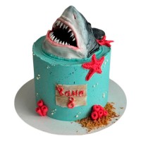 Торт с акулой на 8 лет №4070