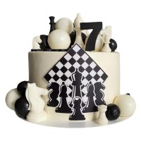 Торт с шахматными фигурами №3180