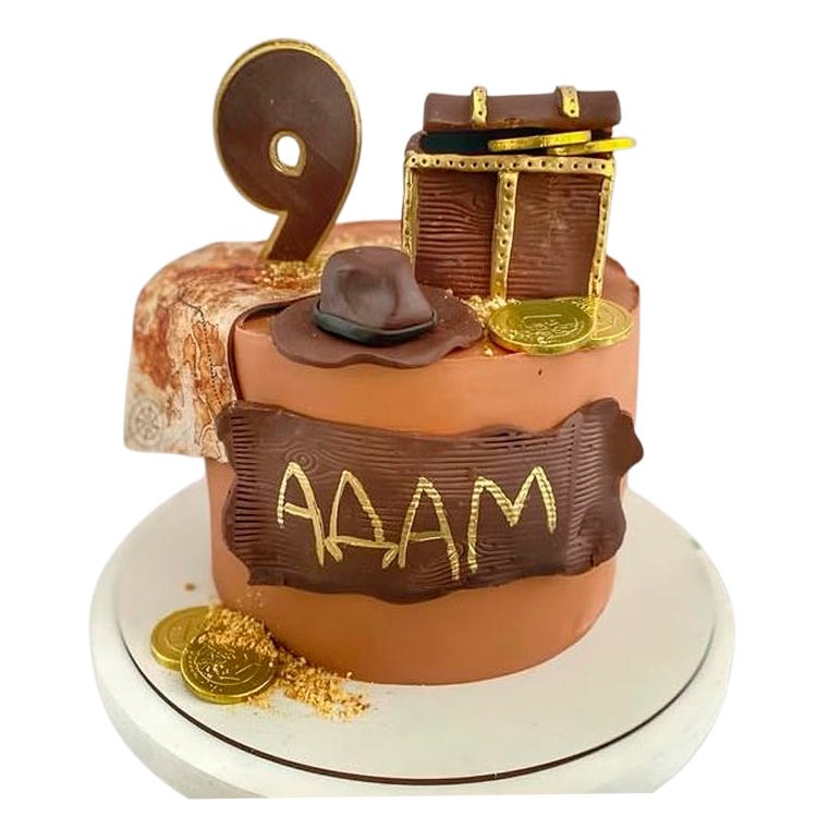 Торт с шляпой и сокровищами №4073