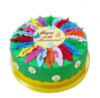 Торт Цветик Семицветик на выпускной №1237