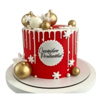 Торт Счастливого Рождества №4074