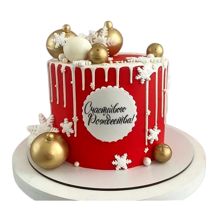Торт Счастливого Рождества №4074