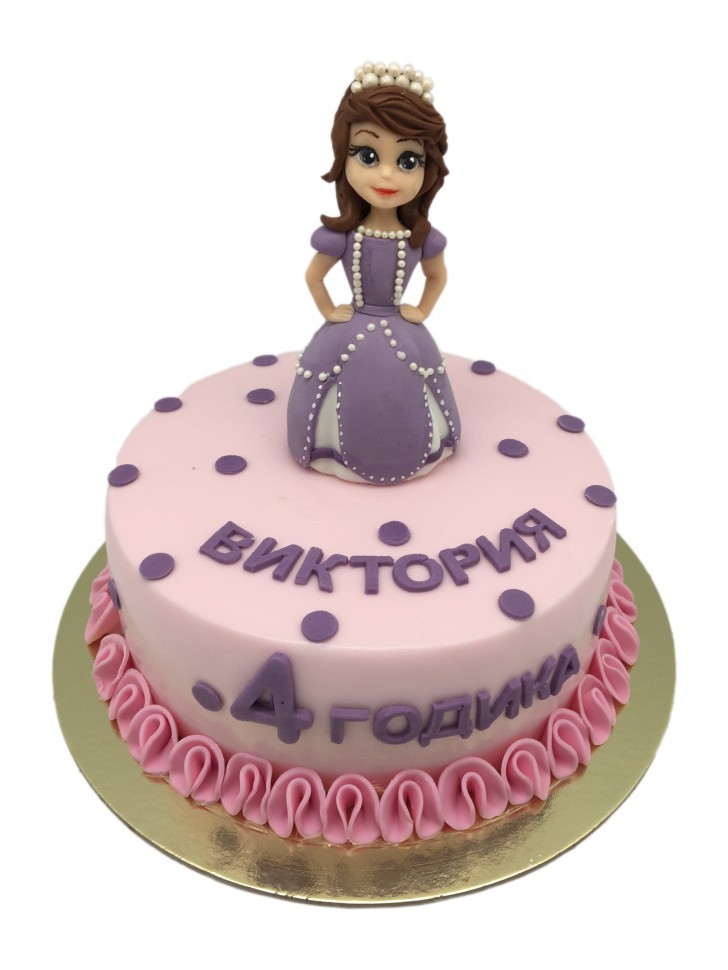 Торт с фигуркой принцессы №1325