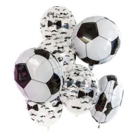 Набор воздушных шариков с бабочками и фольгированных футбольных мячей №266