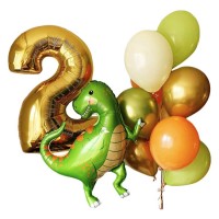 Воздушный шар динозавр на 2 года №245