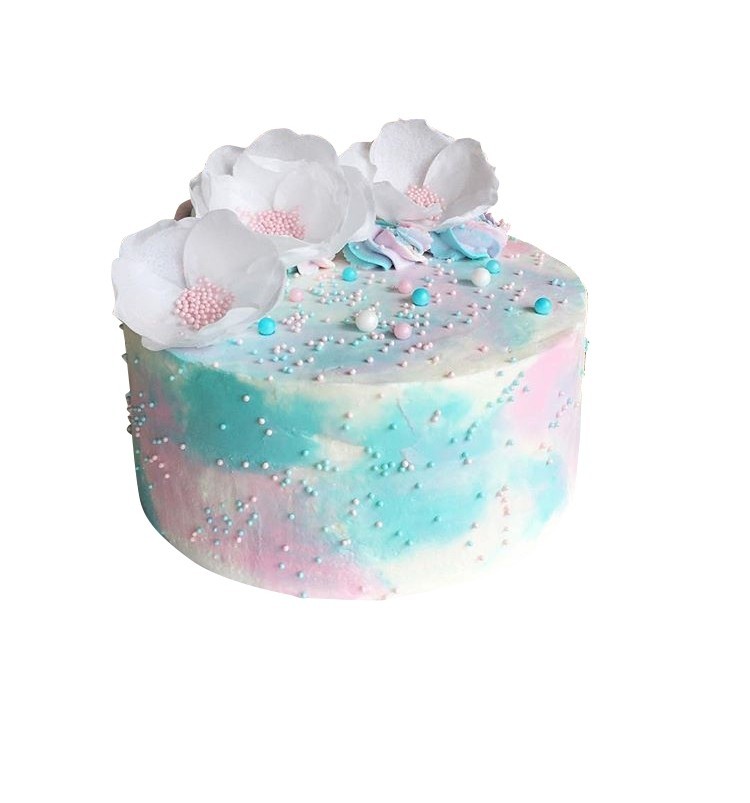 Торт разноцветный с бусинами №1495