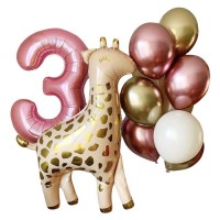 Воздушные шары Жираф и цифра №247