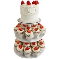 Свадебный торт-башня из пирожных №4080