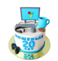 Торт для программиста на 20 лет №1411