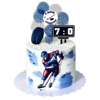 Торт на день рождения хоккеисту №3494