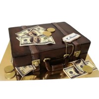 Торт чемодан с деньгами №3689