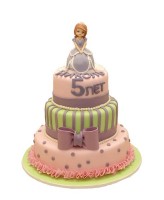 Торт для девочки 5 лет с принцессой №721