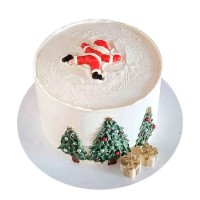 Торт Дед Мороз в снегу №4086