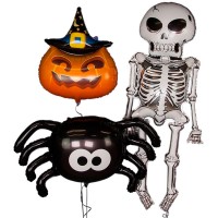 Набор шаров Тыква, паук и скелет №1120