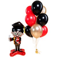 Воздушные шары с фольгированной фигурой выпускника №1234