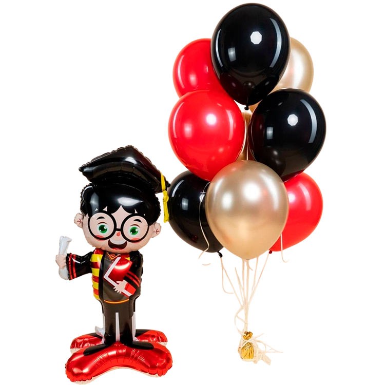 Воздушные шары с фольгированной фигурой выпускника №1234
