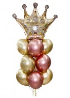 Композиция шаров с короной №125