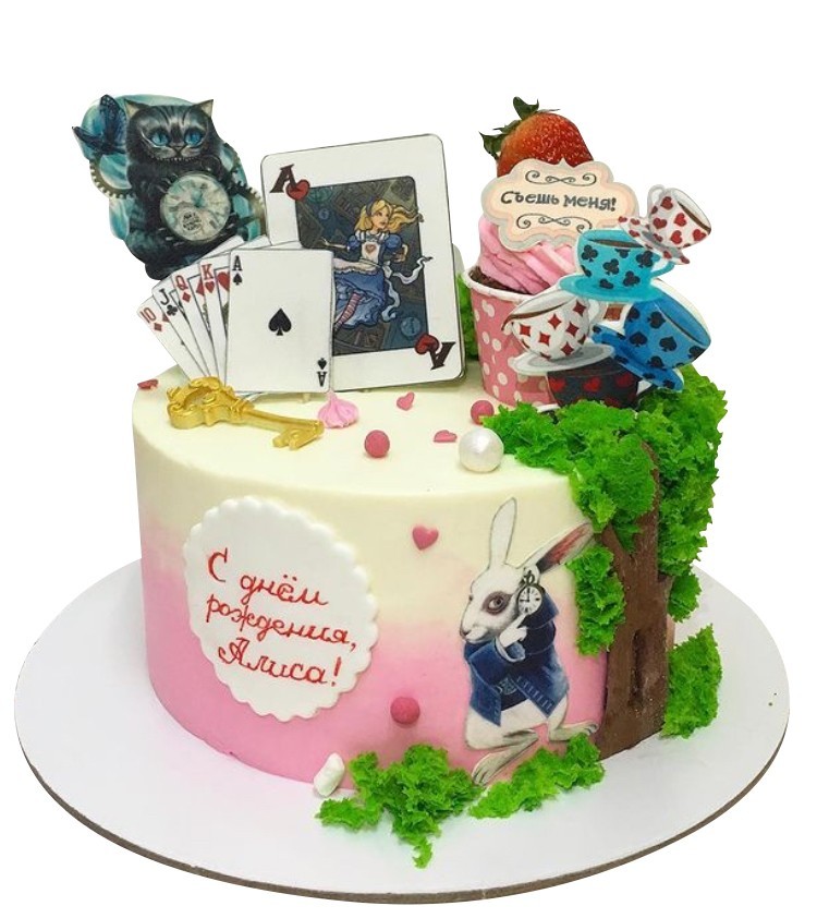 Торт с Кроликом из Алисы в Стране чудес №2120