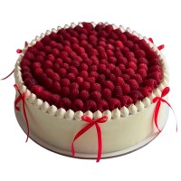 Свадебный торт в итальянском стиле с бантиками №4089