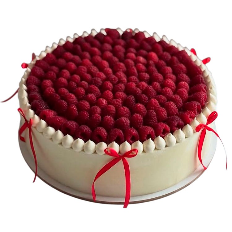 Свадебный торт в итальянском стиле с бантиками №4089