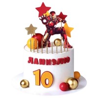 Торт с Железным Человеком на 10 лет №3837