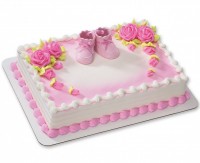 Торт для новорожденной девочки №64