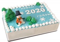 Новогодний торт с цифрой 2022 №2012
