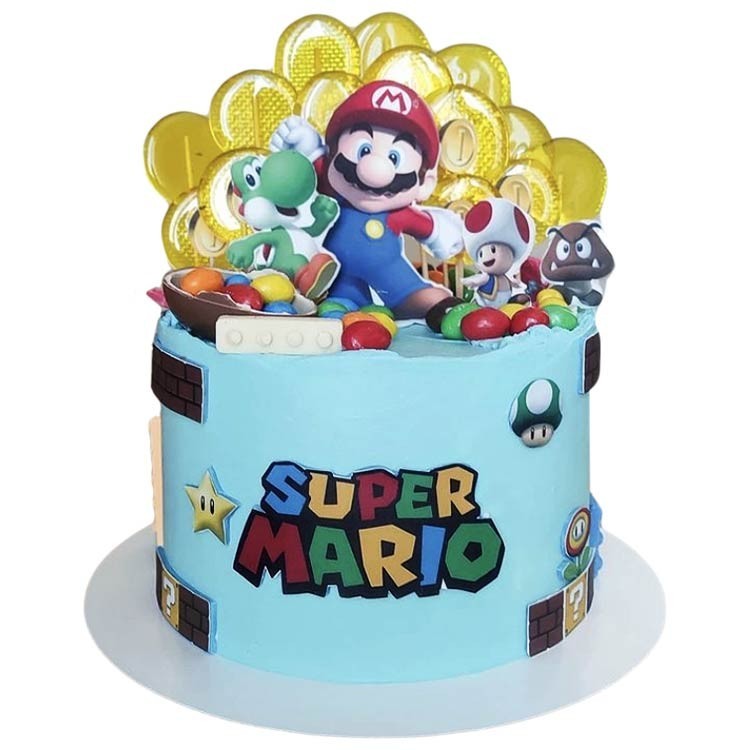 Торт Марио с топперами №2914