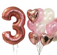 Фонтан из шаров на 3 годика девочке №37