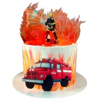 Торт на юбилей пожарному №3737