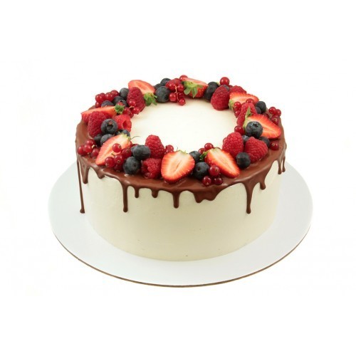 Торт с ягодным кольцом №1390