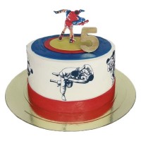 Торт с борцами на день рождения №2765