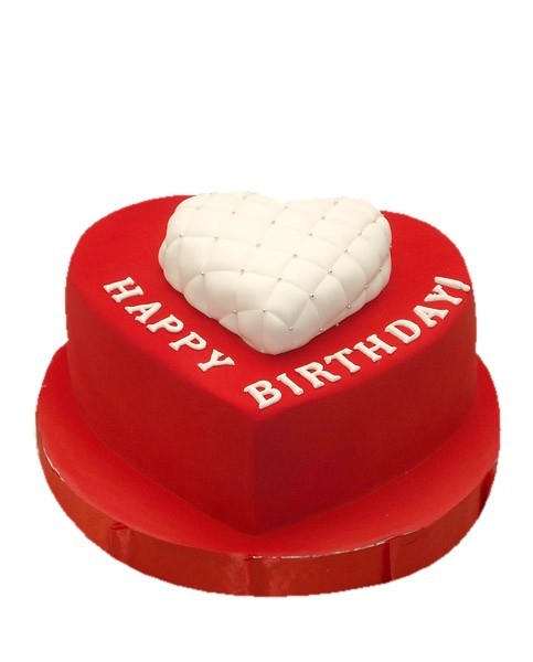 Торт Сердце Happy Birthday №1108