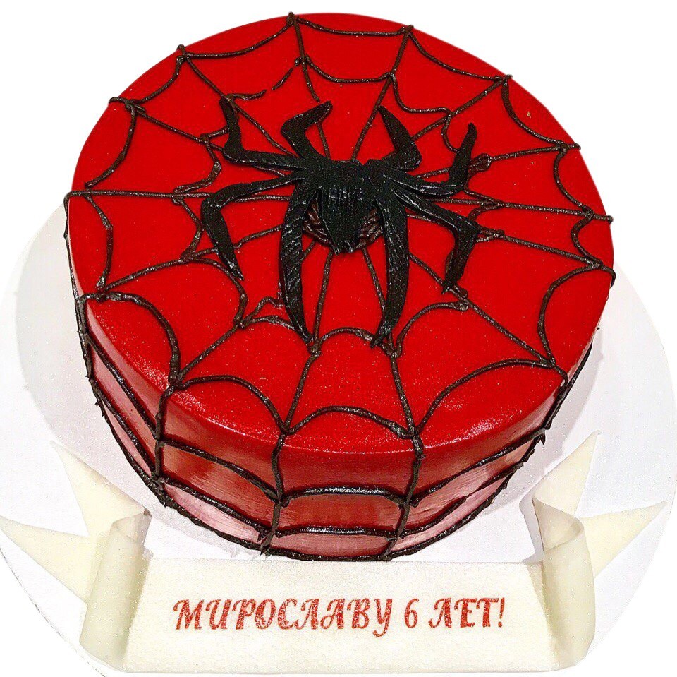 Торт Человек Паук с паутиной №1364