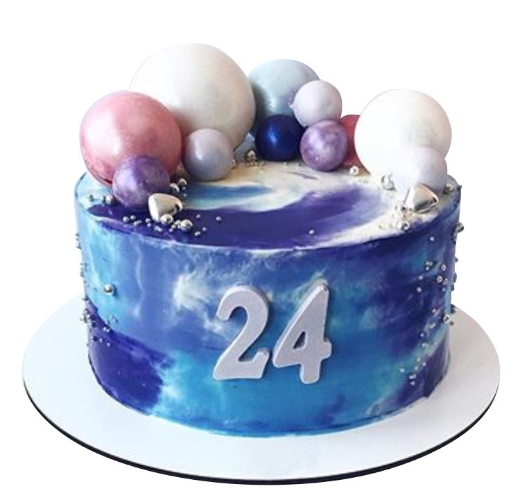Торт Космос с шарами №1723